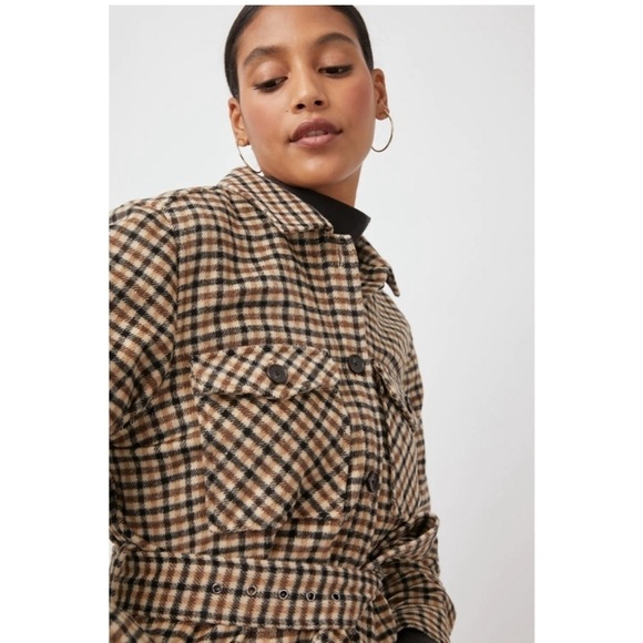 Rails | Rhodes Belted Shacket Ochre Sand Mocha New with Tags! - Picture 4 of 10